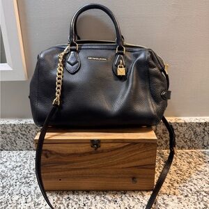 Michael Kors Black Leather Handbag